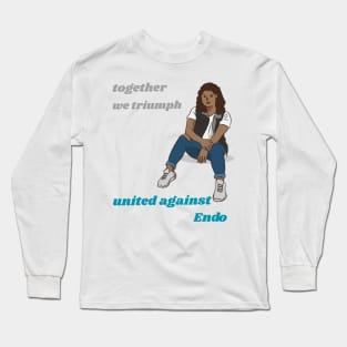 together we triumph united against endometriosis Long Sleeve T-Shirt
